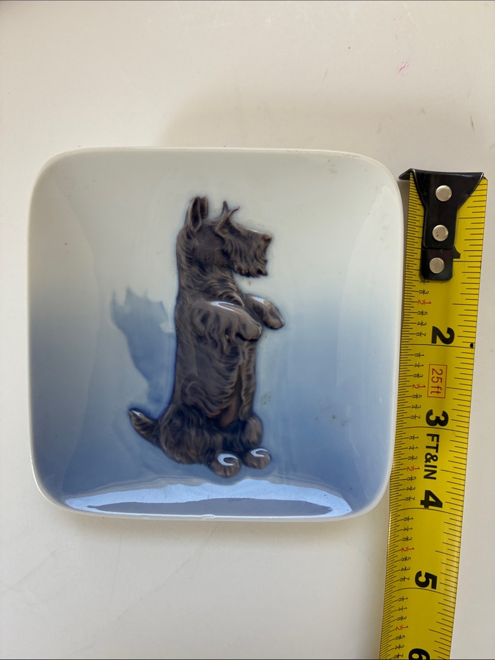 Vintage Royal Copenhagen Scottie Dog Porcelain Dish Trinket 3662 - Picture 4 of 6